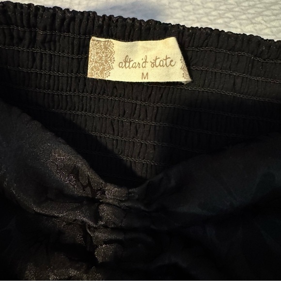 Altar'd State Black Dress with Puff Sleeves | New with Tags - Picture 2 of 10